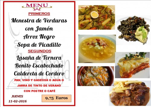 menu del  11 del 2