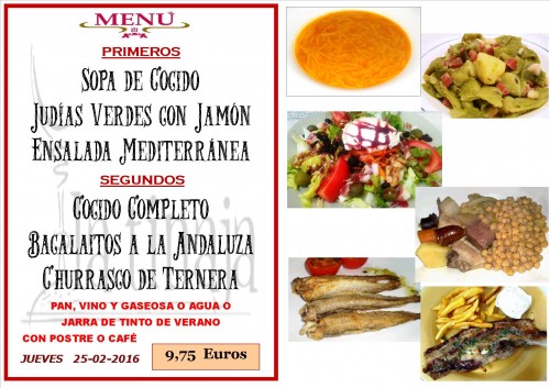 menu del  25 del 2