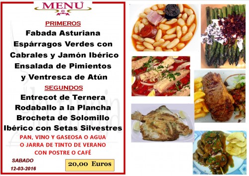 Menu del 12 del 3