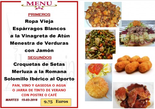 Menu del 15 del 3