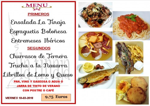 Menu del 18 del 3