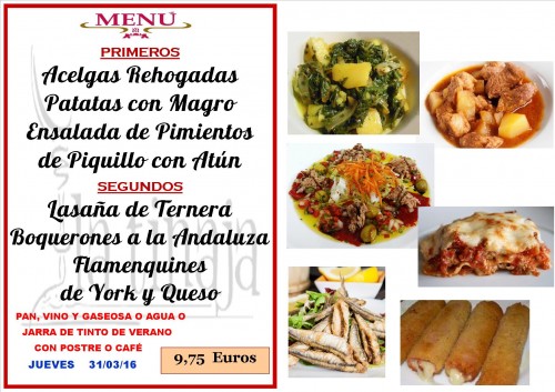 Menu del 31 del 3