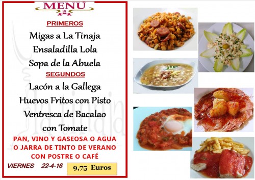 Menu del   22   del 4