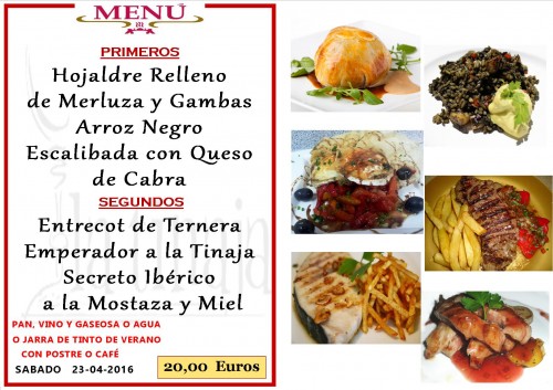 Menu del  23  del 4