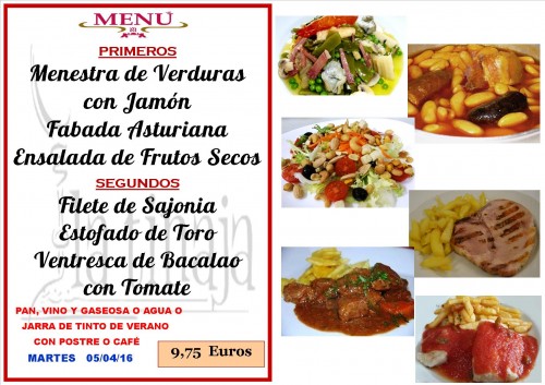 Menu del 5 del 4