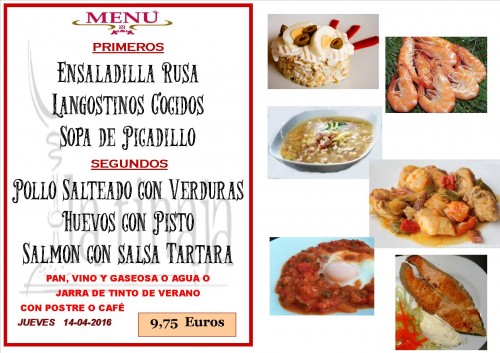 menu de 14 del 4