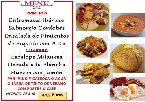 Menu del   27   del 5