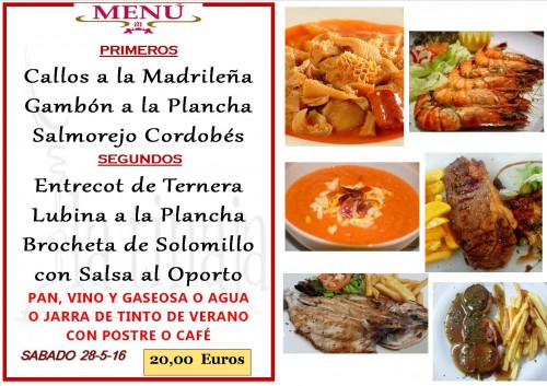 Menu del   28   del 5