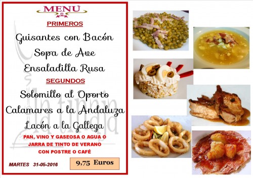 Menu del  31   del 5