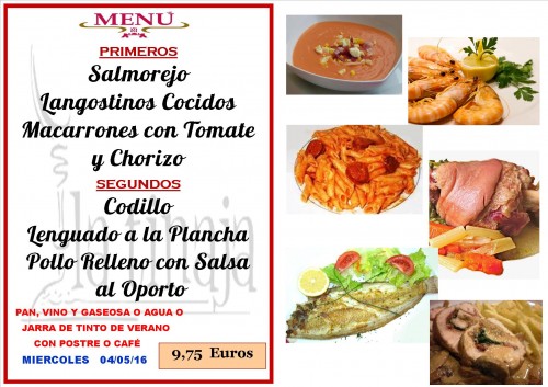 Menu del 4 del  5