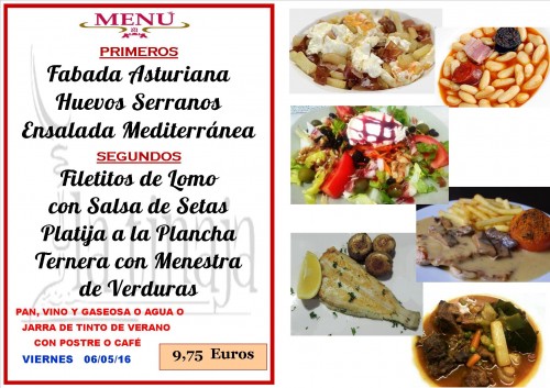 Menu del 6 del  5