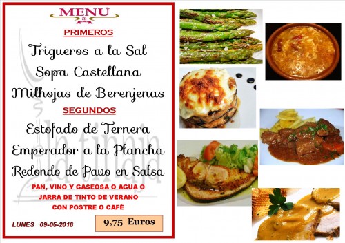 Menu del  7 del 5