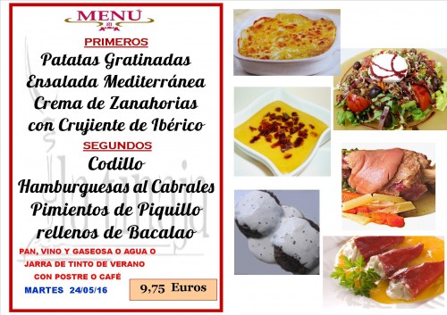 menu del  24  del  5