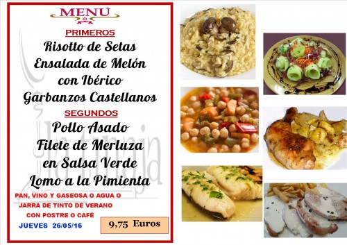 menu del  26  del  5