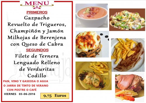 Menu del  03  de 6