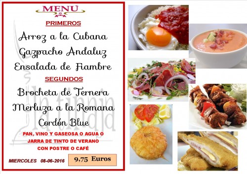 Menu del  08   del  6