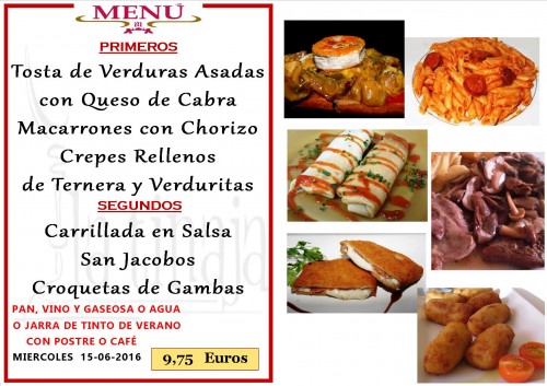 Menu del  15  de 6