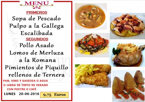 Menu del  20  de 6