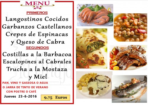 Menu del  23   de 6