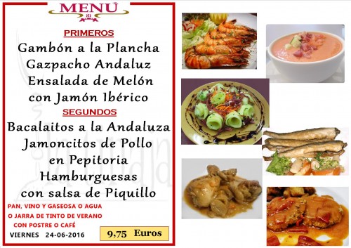 Menu del  24  de l 6