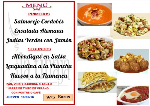 menu del  16  del  6