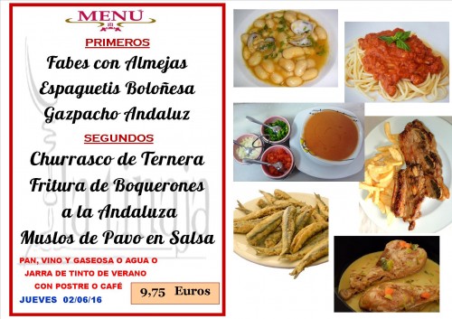 menu del  2  del  6