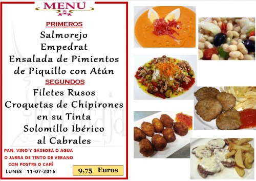 Menu del  11  de   7