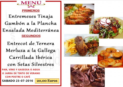 Menu del  23   de 7