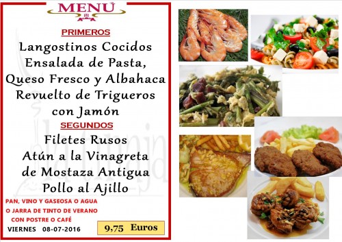 Menu del  8  de   7