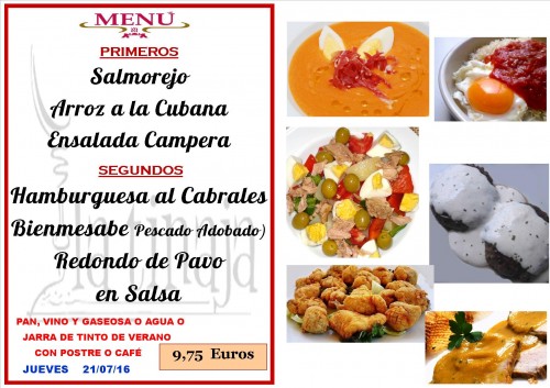 menu del  21  del   7