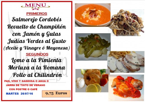 menu del  26  del   7