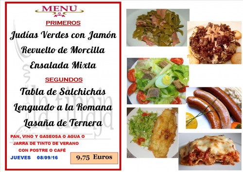 menu del  8   del  9