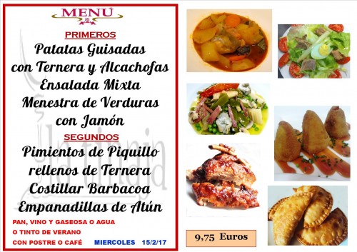 menu del 15 del 2