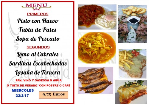 menu del 22 del 2