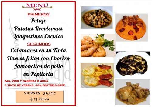 menu del 31 del 3