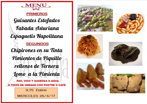 menu del 25 del 4