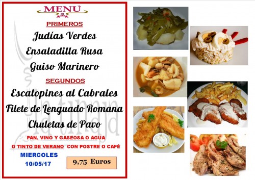 menu del 10 del 5