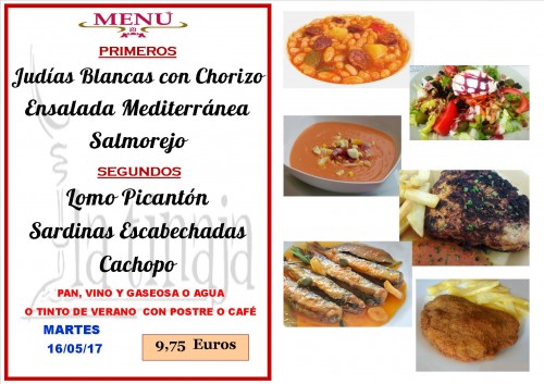 menu del 16 del 5