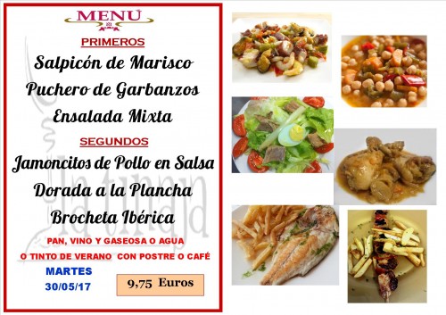 menu del 30 del 5