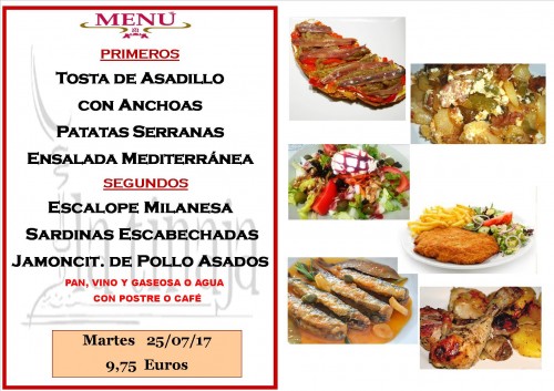 menu 25 del 7