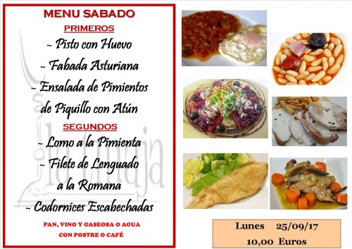 menu 25 del 9