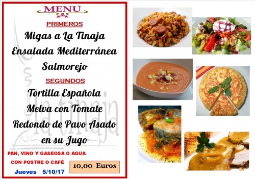 menu del 5 del 10