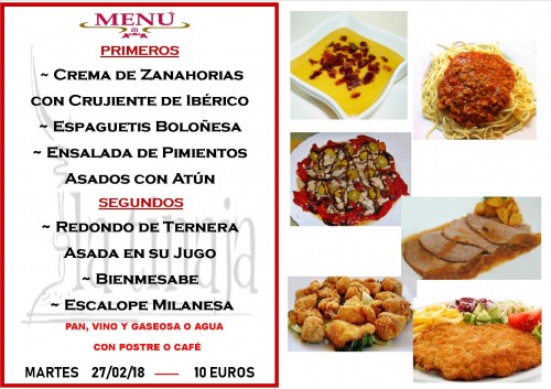 menu 27 del 2